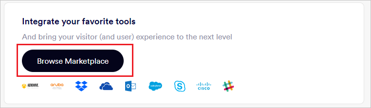 Diagrama que mostra o Proxyclick Marketplace.