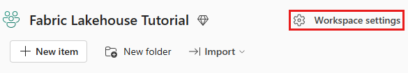 Captura de ecrã da vista de item da área de trabalho, mostrando onde selecionar as definições da área de trabalho.