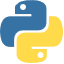 Esta imagem mostra o logotipo Python