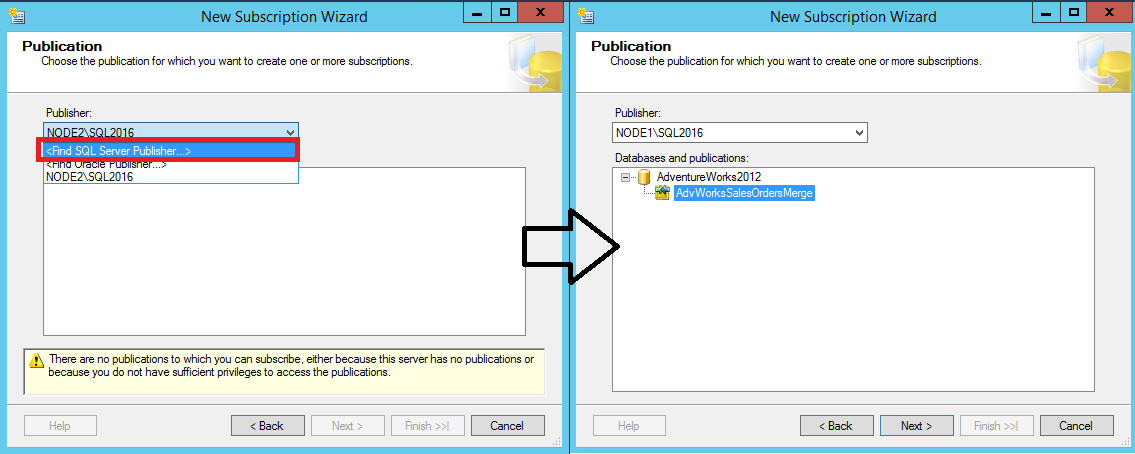 Seleções para adicionar um editor