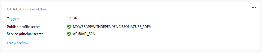 dois segredos do GitHub