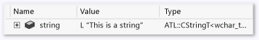 elemento CStringT DisplayString