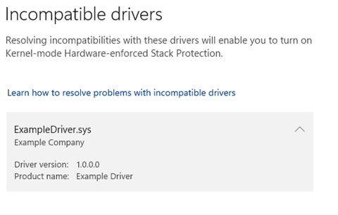 Captura de ecrã sobre onde encontrar possíveis drivers incompatíveis.