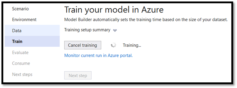 Treine seu modelo de Machine Learning