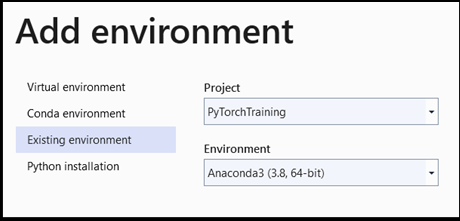Configurar um novo ambiente Python