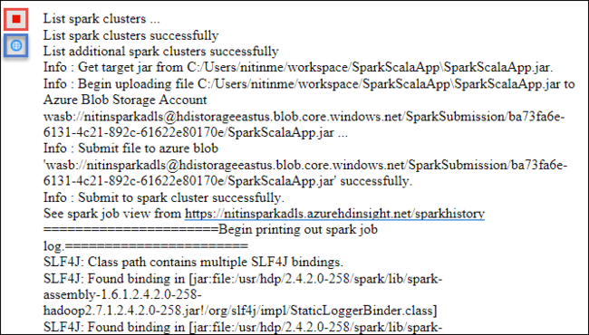 Apache Spark-sändningsfönstret.