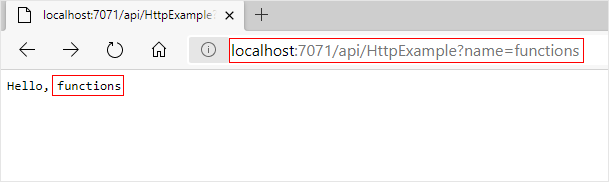 Svar för localhost-funktion i webbläsaren