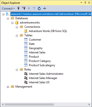 Object Explorer i SSMS