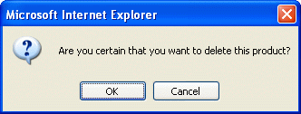 JavaScript-metoden confirm(string) visar en modal, klientsidig meddelanderuta