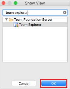 Lägg till vyn Team Explorer i Eclipse