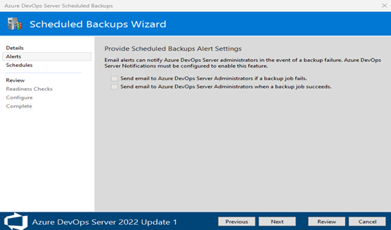 Skärmbild som visar den markerade knappen Nästa för att skapa processen för nätverkssäkerhetskopieringssökväg.
