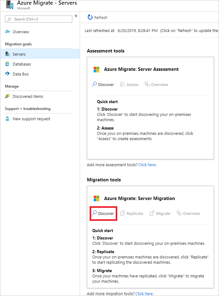 Skärmbild av alternativet Identifiera virtuella datorer.