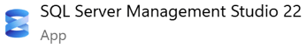 Screenshot of the SQL Server Management Studio application icon in Windows search results.