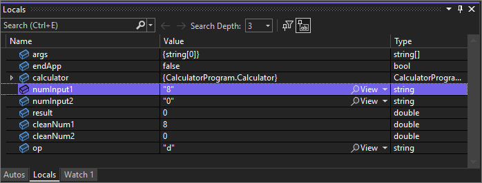 Skärmbild av fönstret Lokal.