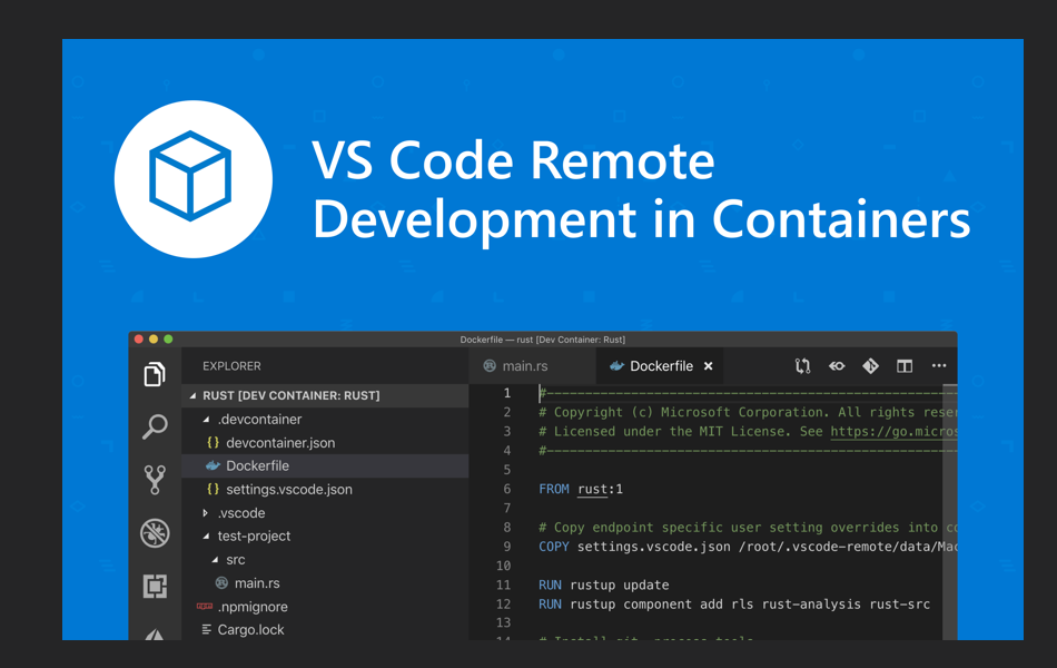 VS Code fjärrcontainerbild