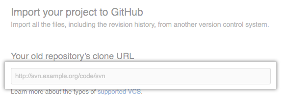 สกรีนช็อตของกล่องข้อความ URL ที่เก็บเก่า