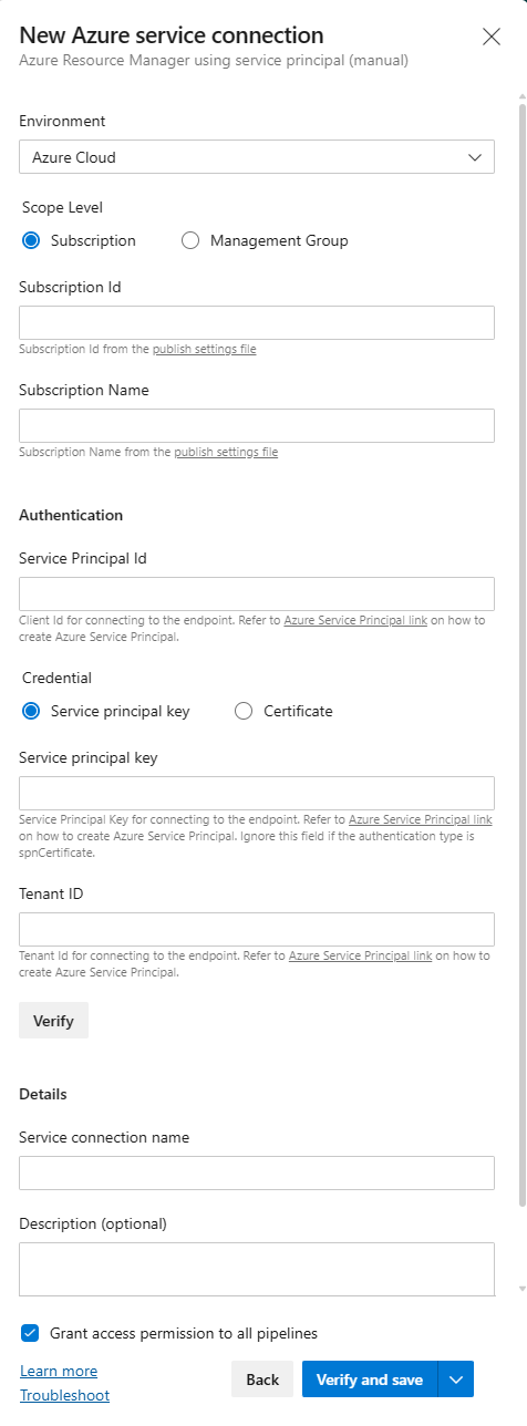 新服务连接屏幕顶部的屏幕截图。
