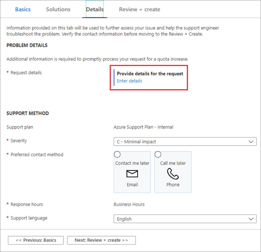 “提供详细信息”链接