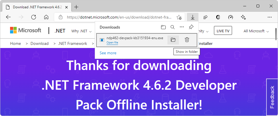 下载.NET Framework开发人员包