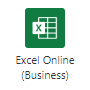 显示 Excel Online (Business) 连接器的作选择任务窗格。突出显示了“运行脚本”作。