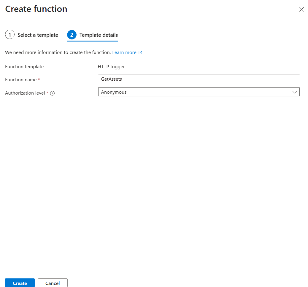 创建 HTTP 触发器