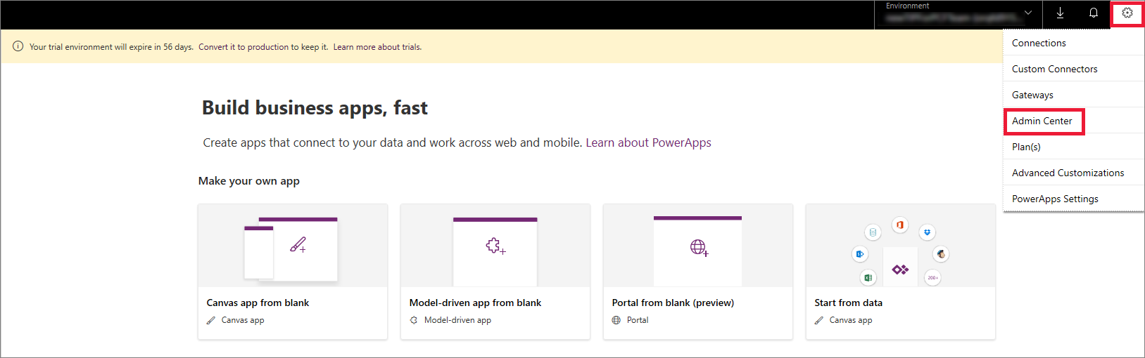 设置和管理中心。