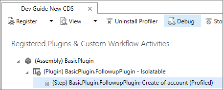 单击“调试”。