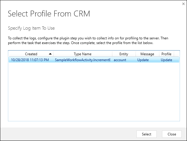 选择您刚刚生成的配置文件。