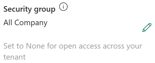 选择“编辑”图标来选择安全组。