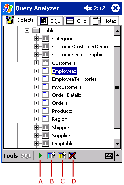 查询分析器屏幕快照