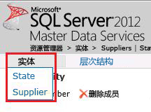 包含州/省和供应商的“实体”菜单
