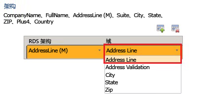 将 RDS 架构项映射到域