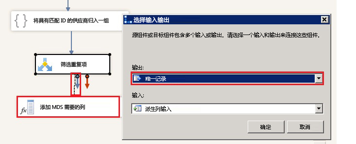 “选择输入输出”对话框