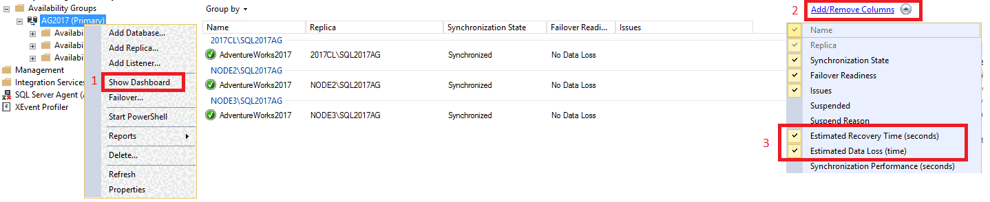 显示 RTO RPO 仪表板的屏幕截图。