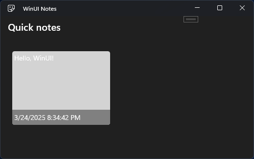 具有深色背景但浅灰色笔记模板的备注应用 UI。